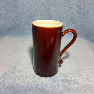 Vintage Tall Slender Espresso Double Shot Coffee Mug MCM Rustic Pottery Retro